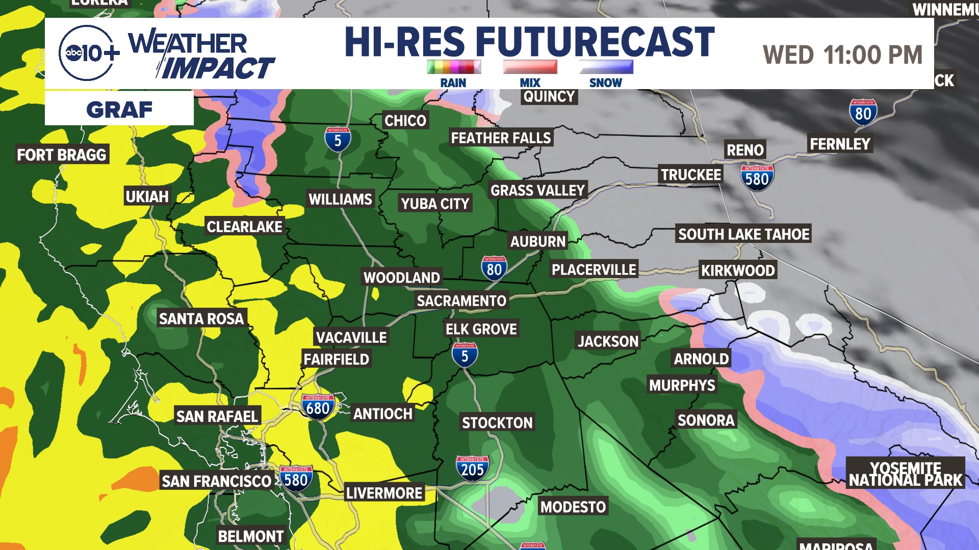 California Winter Storm: Northern California to see impact Wednesday ...