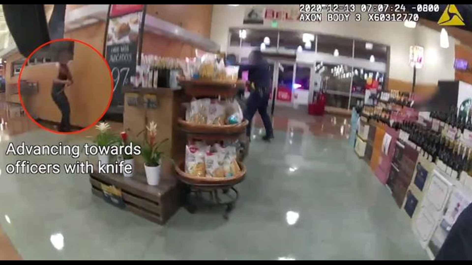The Sacramento Police Department released videos Monday from an incident in early December where officers shot and killed a suspect at a Natomas grocery store.