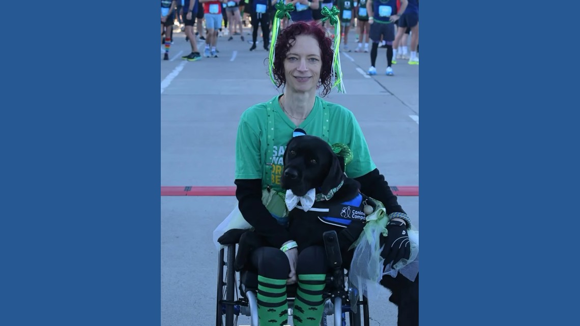 Adaptive athlete Goga Moore and service dog Ronaldo inspire Sacramento on the way to Boston Marathon