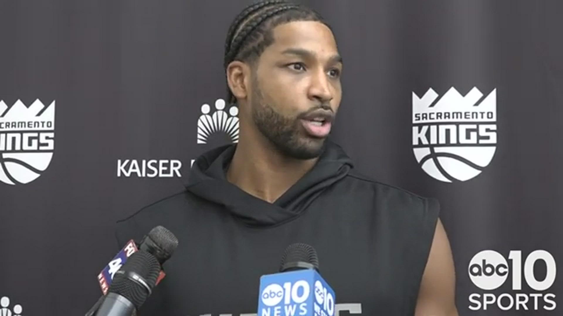 Tristan Thompson talks about the many things his team must clean up after a thrilling season opening win in Portland and looks ahead to the Kings' home opener.