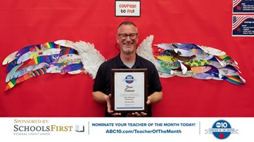 Teacher of the Month from ABC 10 in Sacramento Sacramento CA