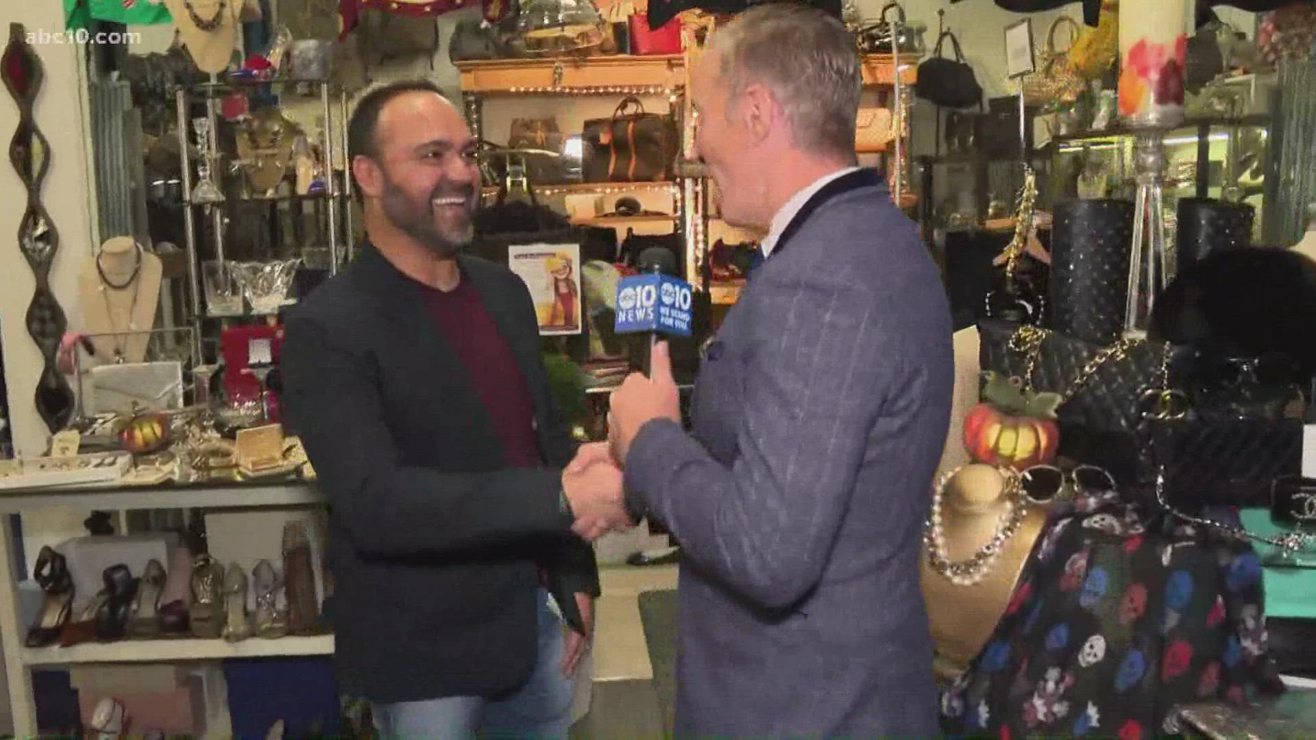 ABC10's Mark S. Allen is live at a consignment shop in Sacramento.