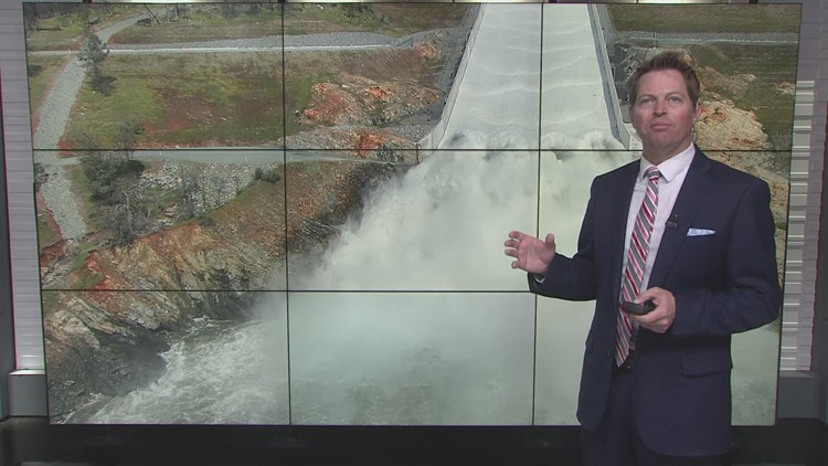 California's Oroville Dam Spillway | Water releases helping prevent dam failures, flooding
