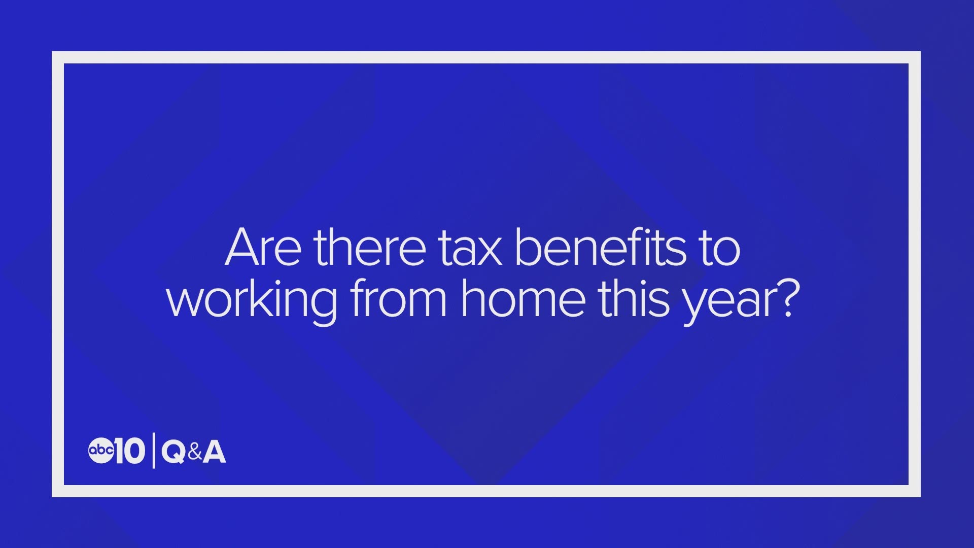 A tax expert says employees looking to deduct the cost of working from home likely won't be able to write anything off.