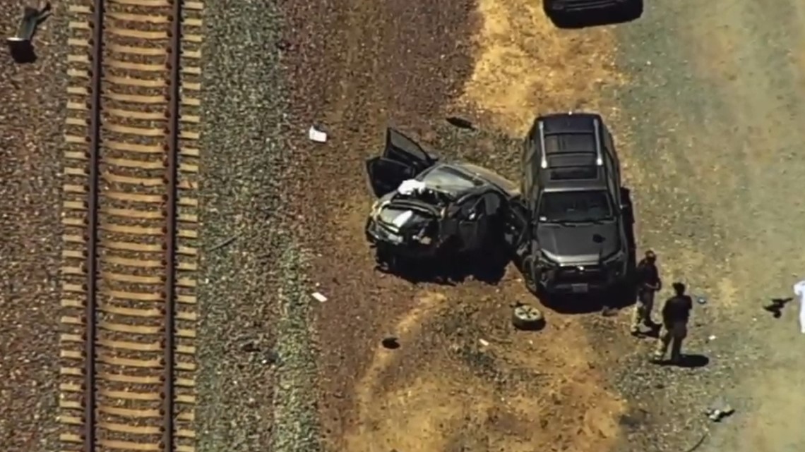 Amtrak train hits car in Brentwood killing 3 