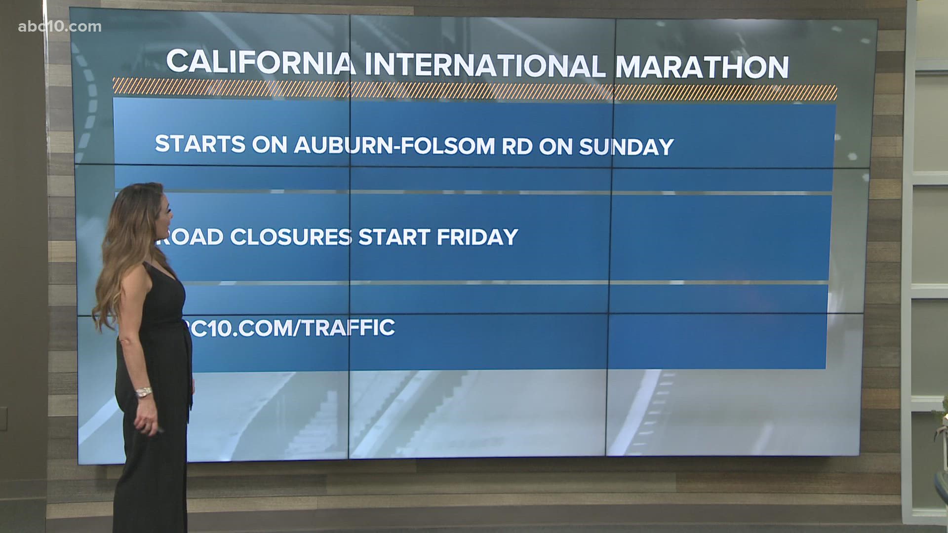 ABC10's Brittany Begley breaks down which roads are closed and when for the California International Marathon.
