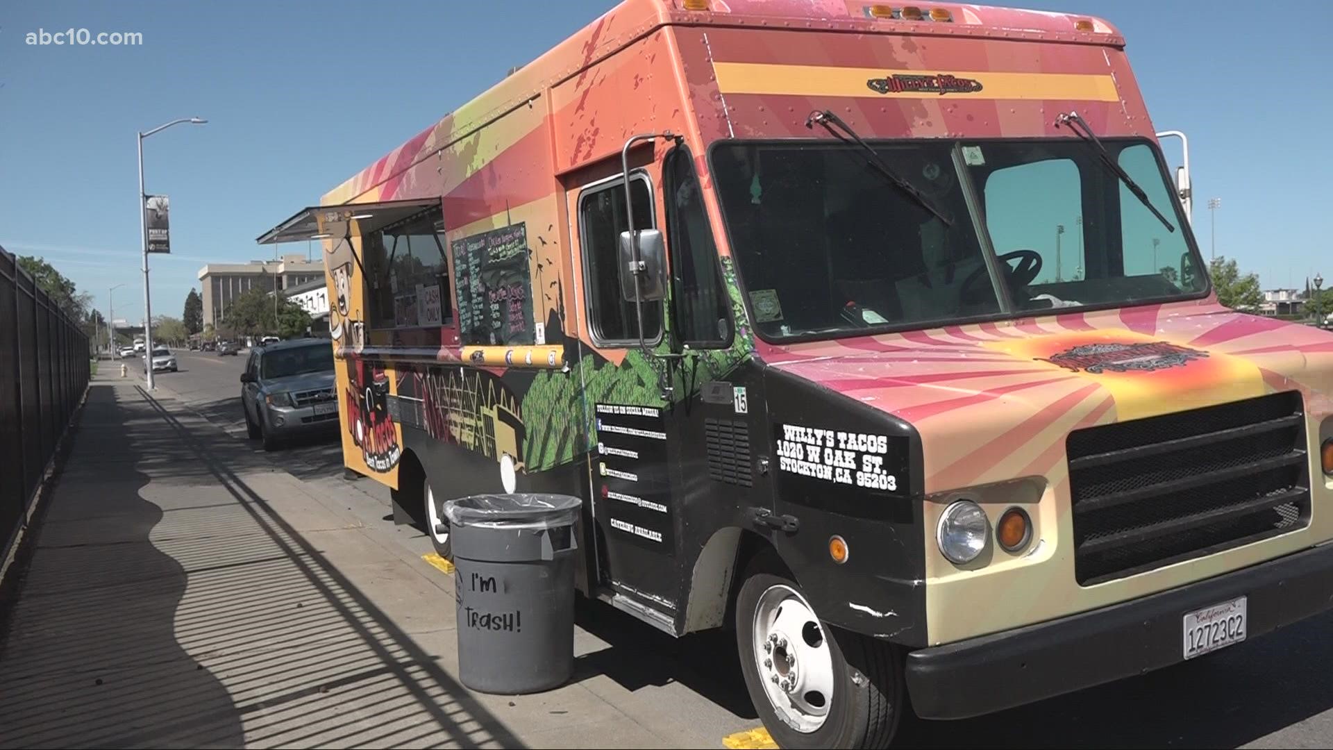 Soaring gas prices, meat prices, and pandemic reasons cited for higher operating costs for food trucks in Stockton.