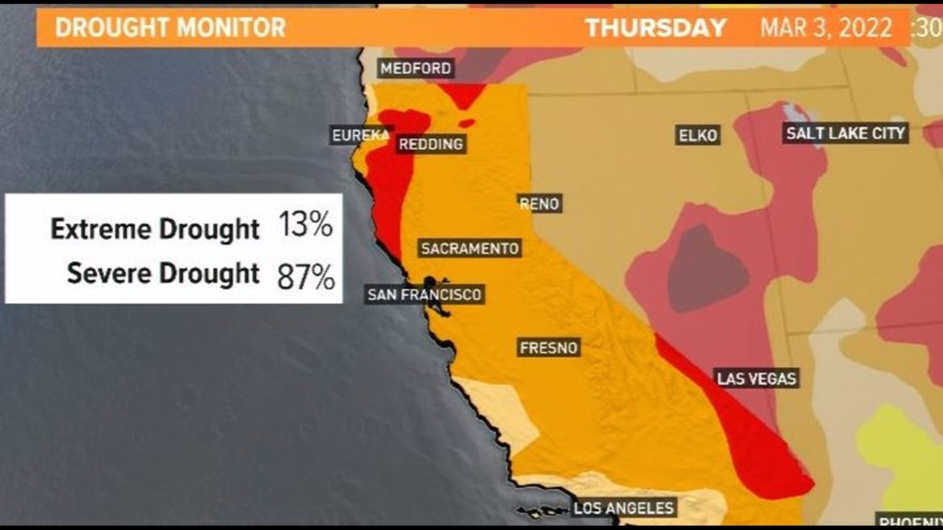 Drought conditions worsen for the state of California