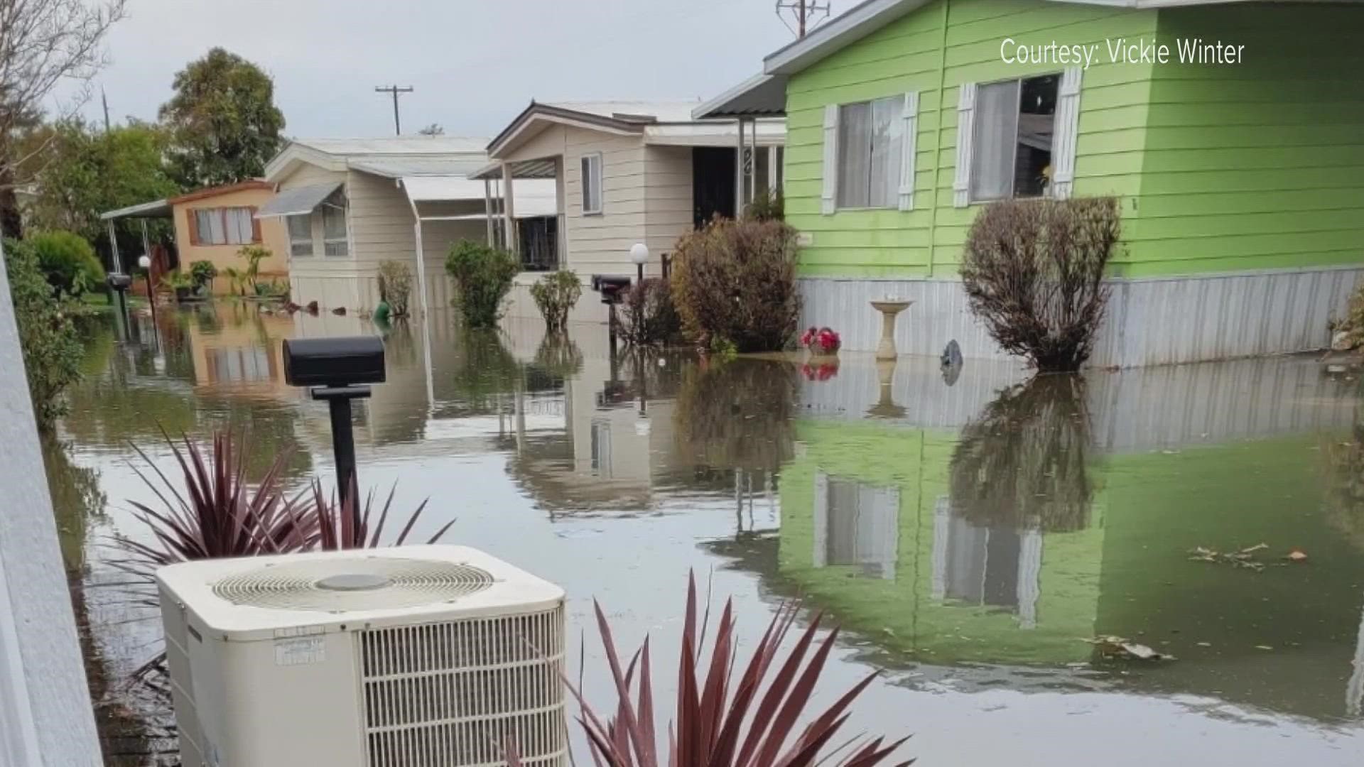 More than 100 Acampo mobile home park residents have been cleared to return to their neighborhood after an evacuation order as a result of the storm.