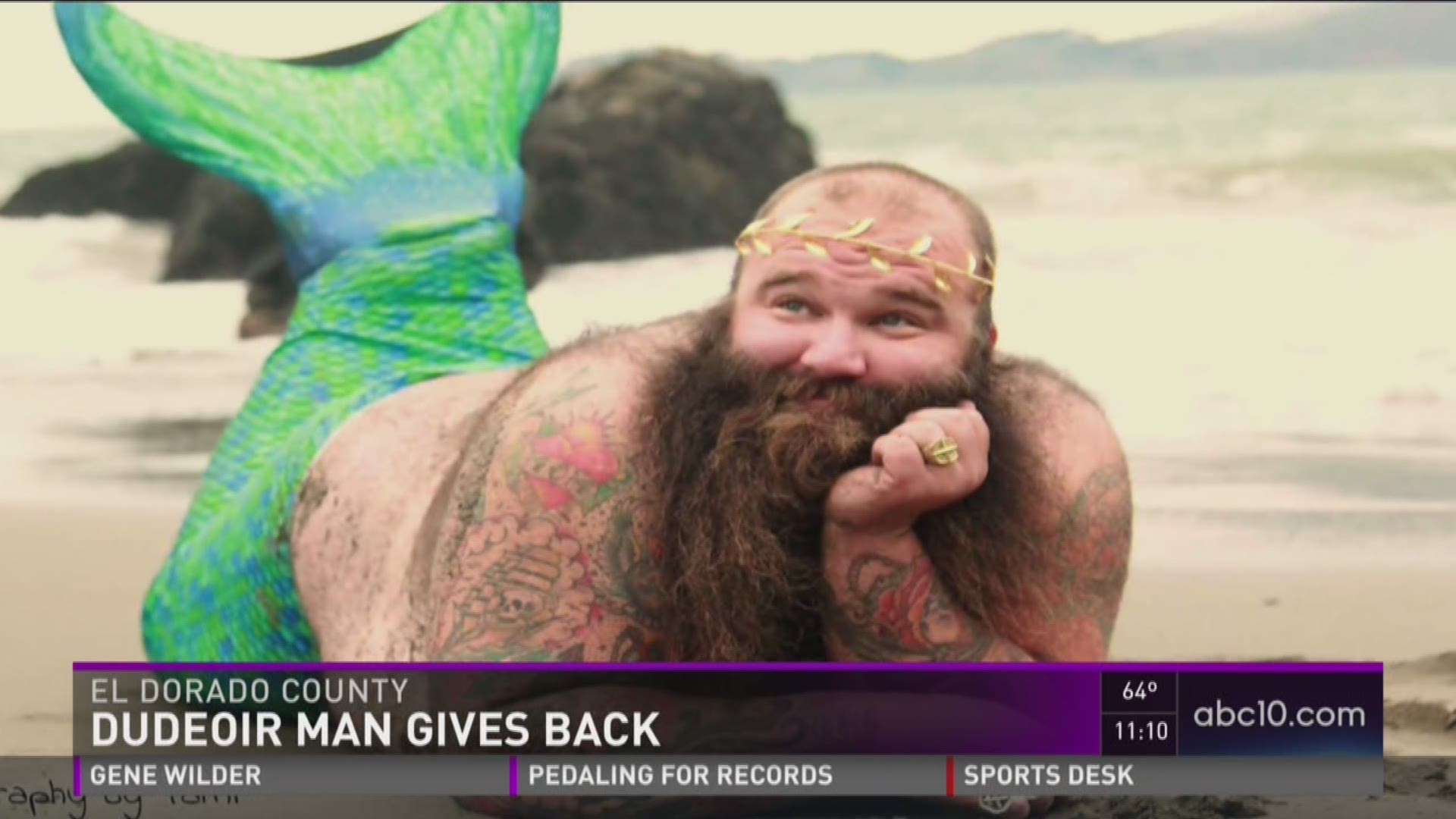 Dudeoir' man nearly bares all for worthy cause 