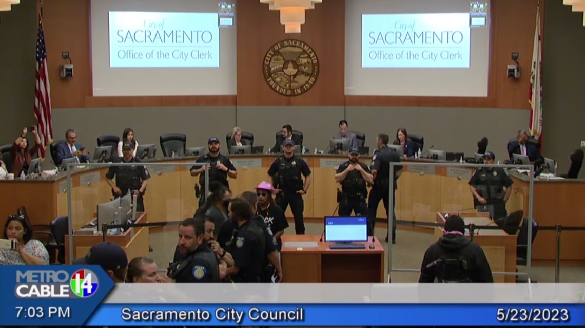 Talamantes Sacramento council meeting halted due to antisemitic