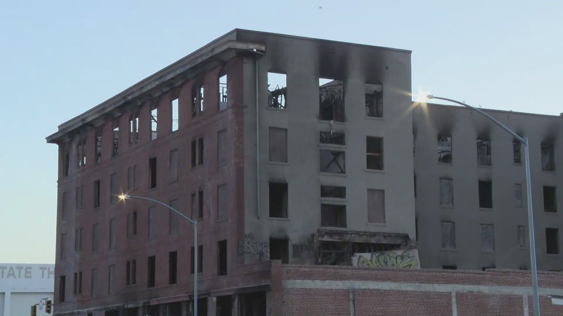 Months after a fire ripped through the historic Marysville Hotel, officials are still concerned it may collapse.