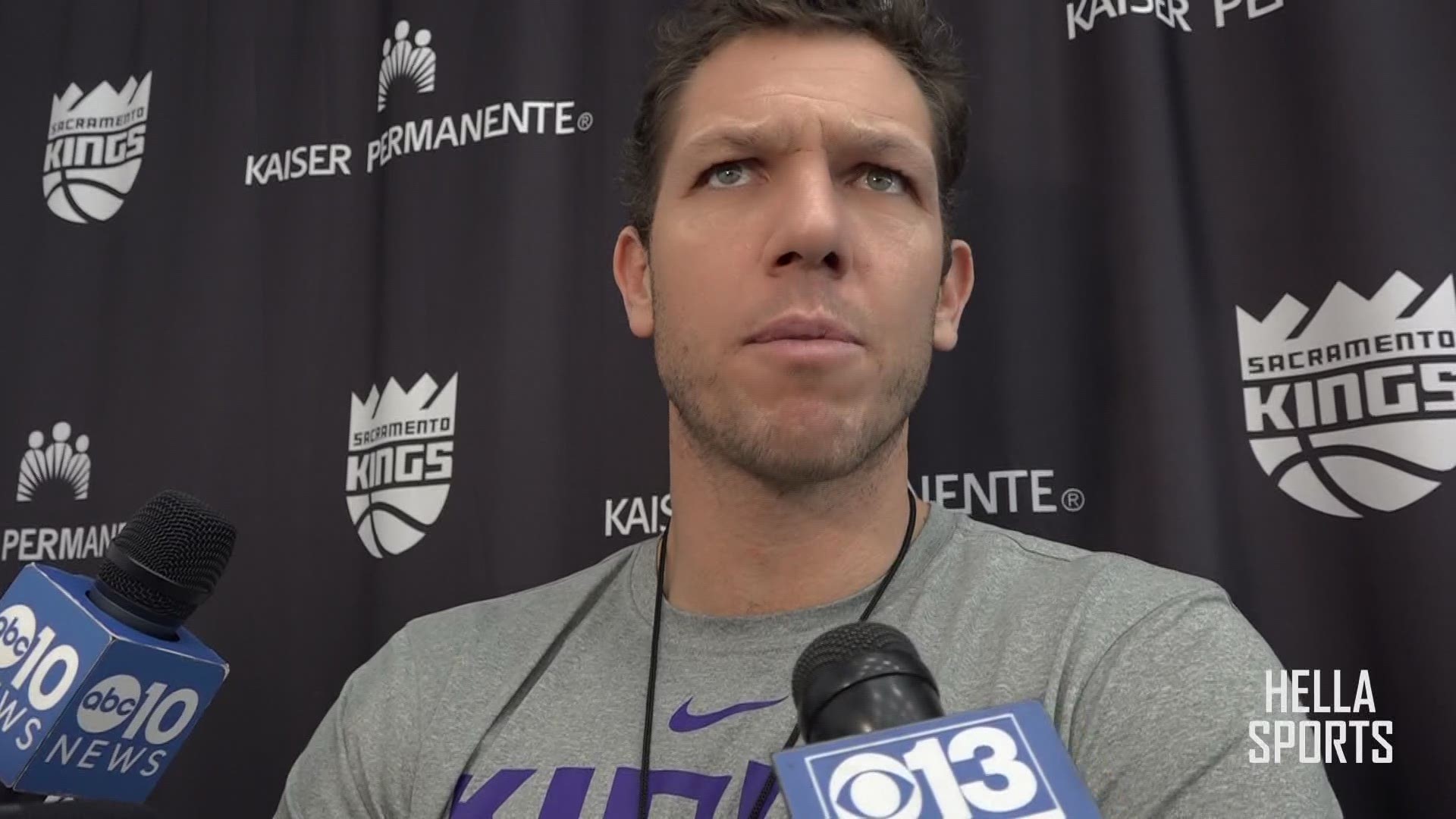 Sacramento Kings' coach Luke Walton gives an update to the injury report for his team and previews Wednesday's matchup with Luka Doncic and the Dallas Mavericks.