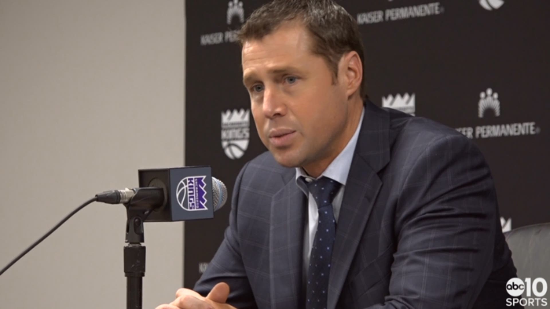 Kings head coach Dave Joerger discusses Friday night's loss to the Golden State Warriors, why he didn't call a timeout in the closing seconds of play and his team's troubles defending.