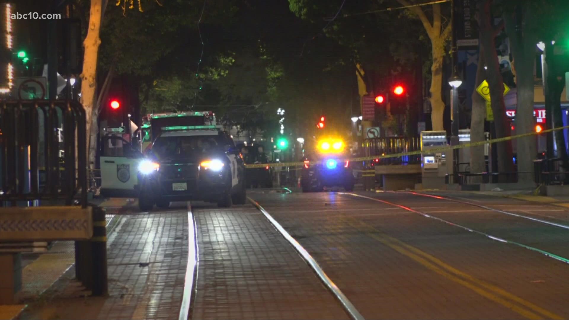 The shooting happened along Sacramento's K Street Sunday morning and left six people dead and 12 injured.