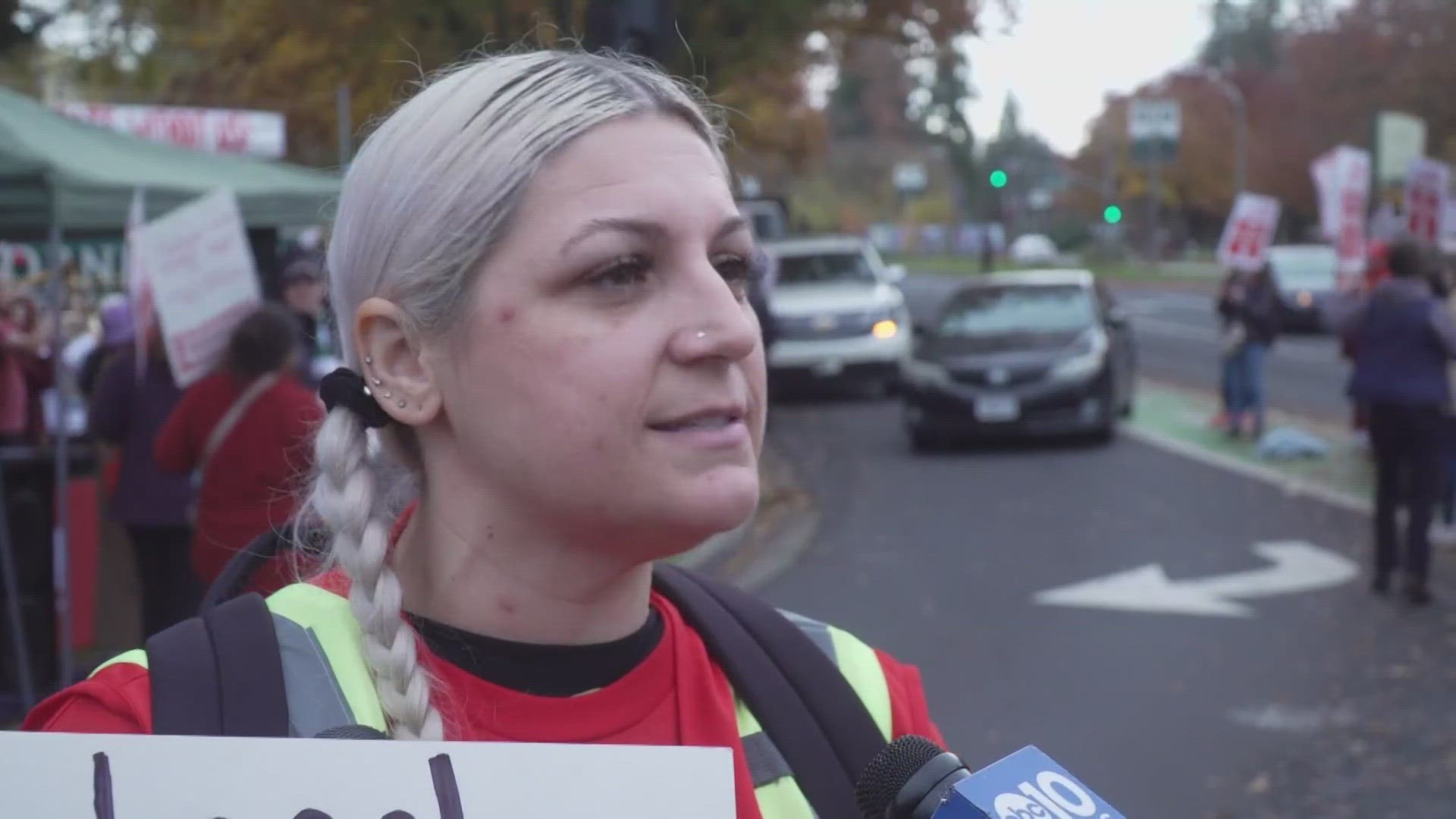 The CFA said its strike would begin at 8 a.m. Monday, with picket lines at all campuses, including Sacramento State and Stanislaus State.