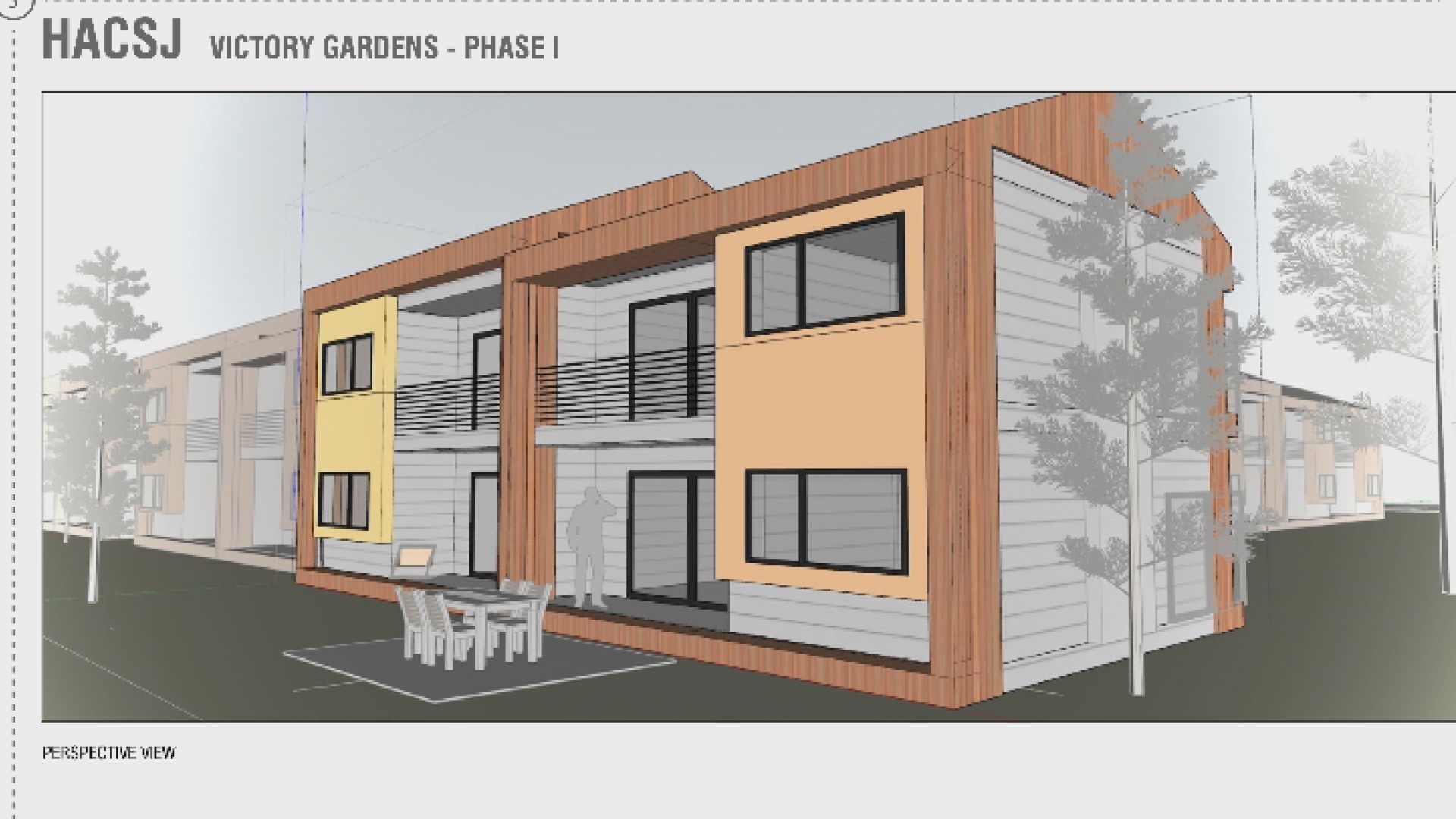 Victory Gardens will provide 49 affordable housing units along with a community garden, a common area for socializing, and a computer room.