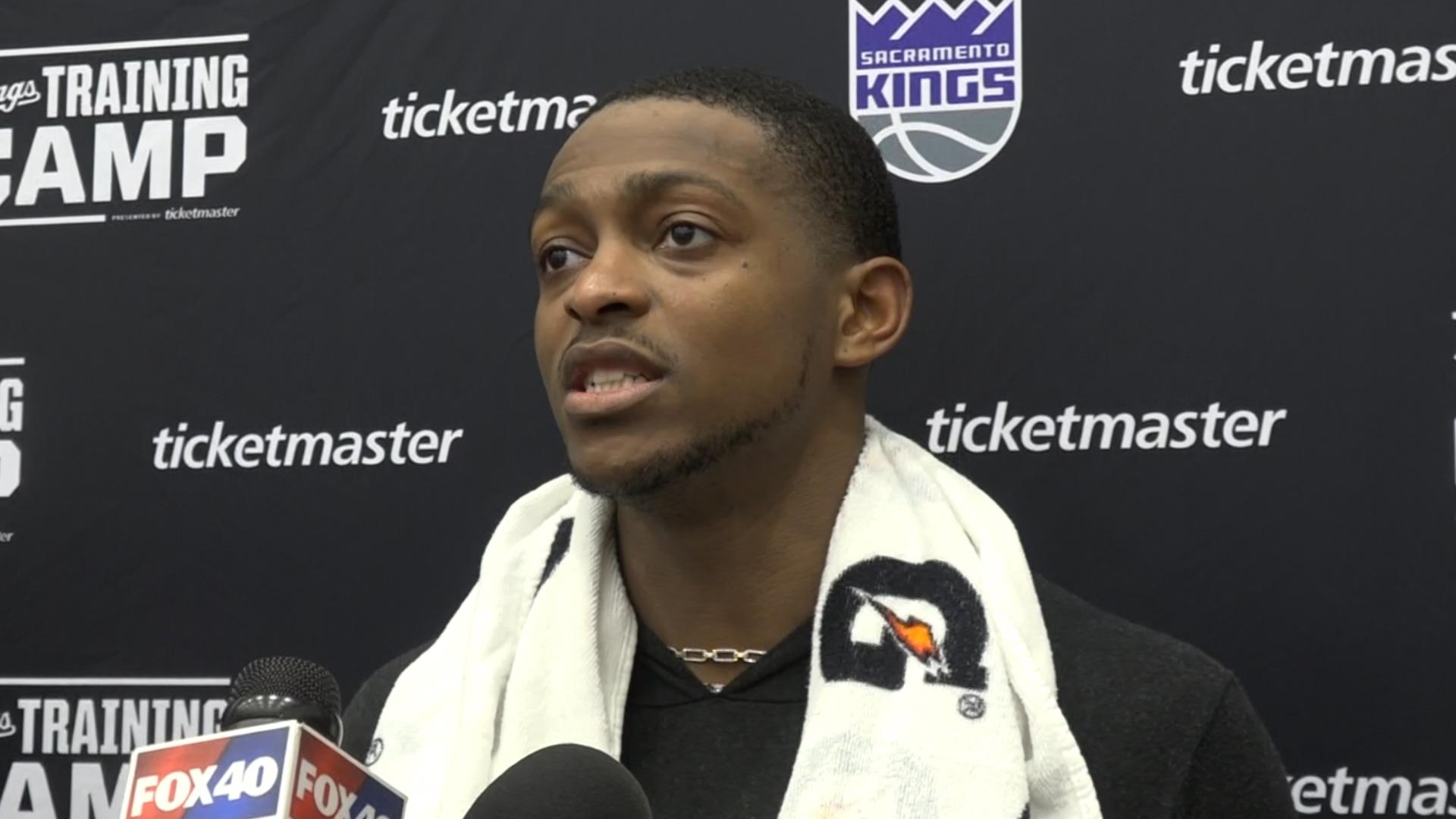 Sacramento King De'Aaron Fox talks about the latest day of training camp and improving as a team.