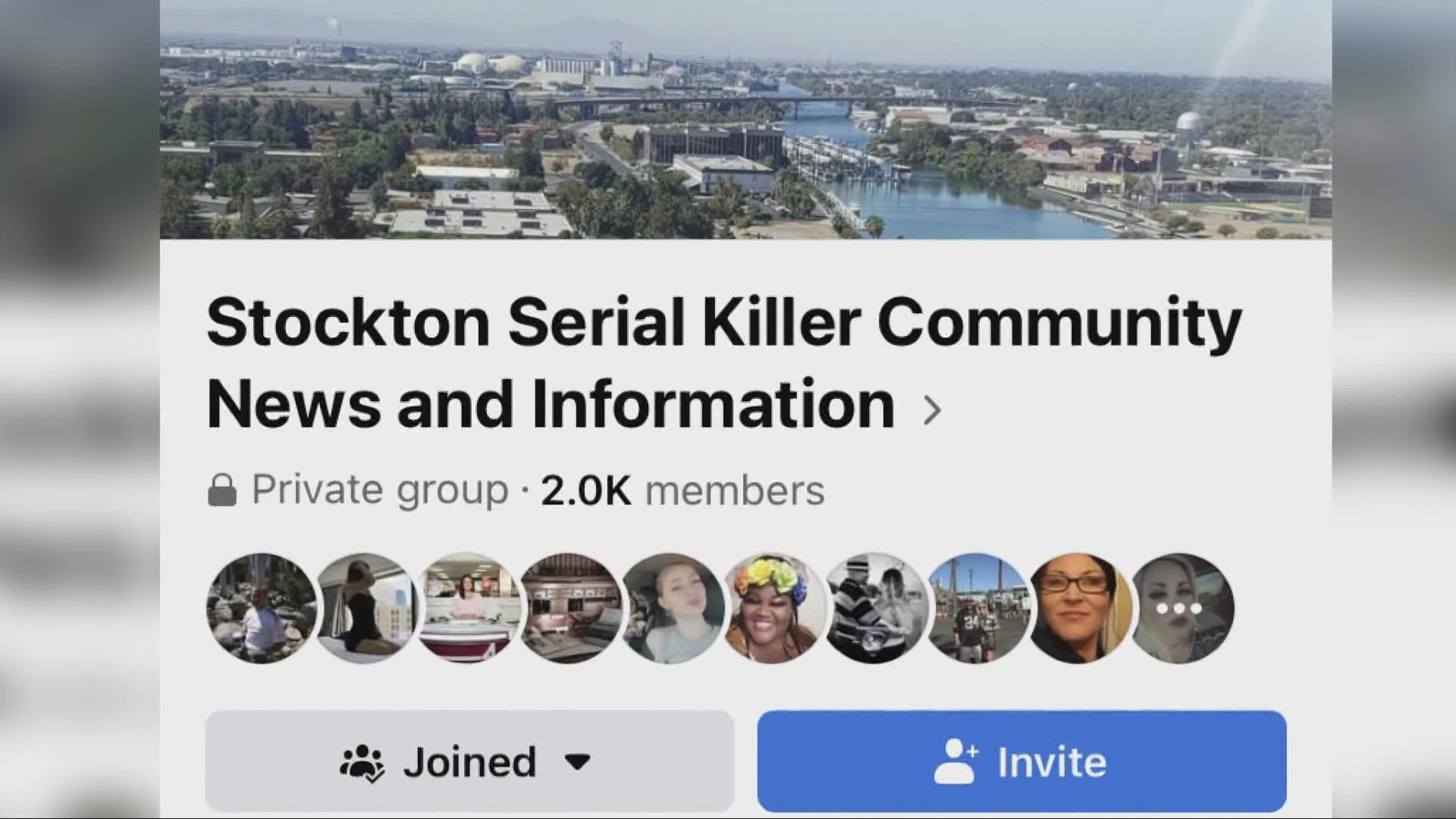 Nearly 2,000 people joined a Facebook group where members offer support to others in the community who feel unsettled as well as share tips to help find the killer.