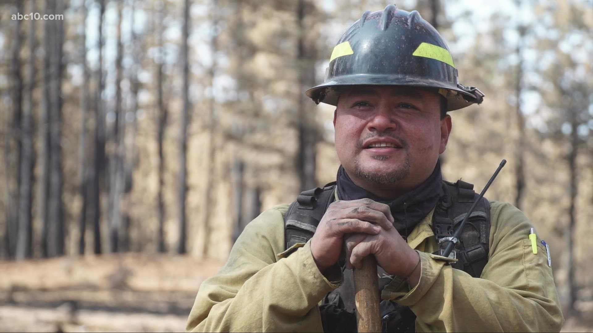 The bomberos are Mexican nationals who are trained to fight fires. Many have come to the US to help battle the Dixie Fire.