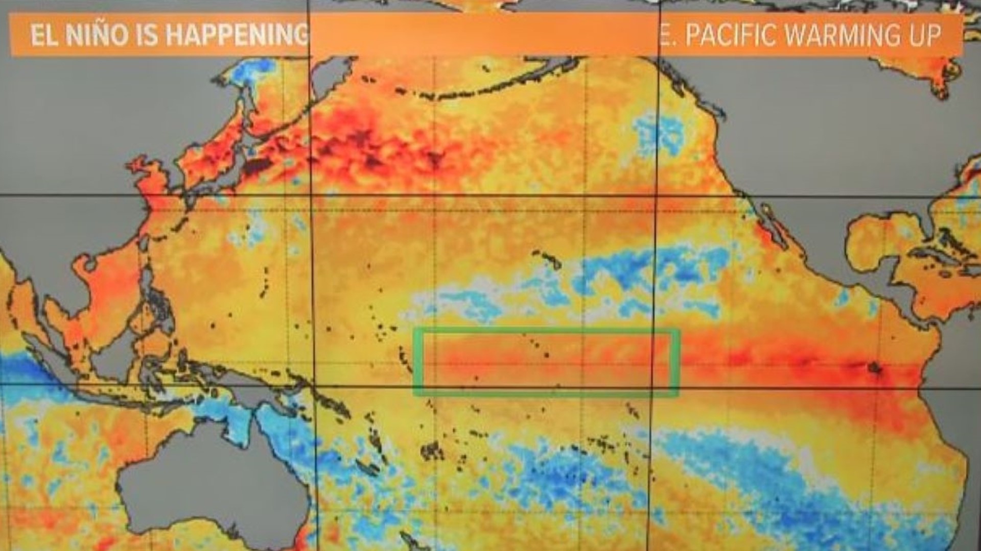 El Niño is continuing to intensify and has reached strong status according to the latest update from NOAA.