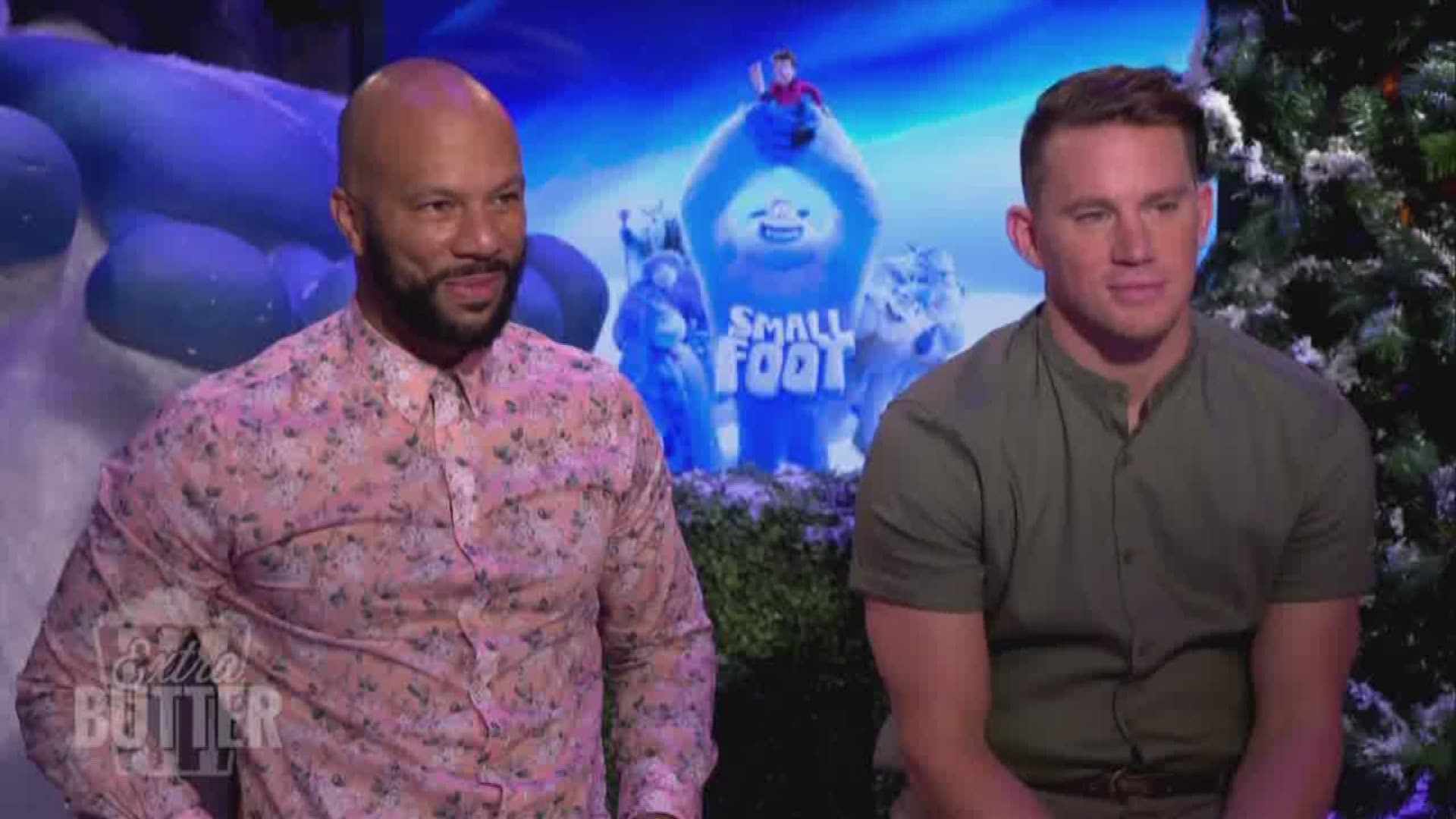 Mark S. Allen talks with the stars of 'Small Foot' including Channing Tatum and Common.