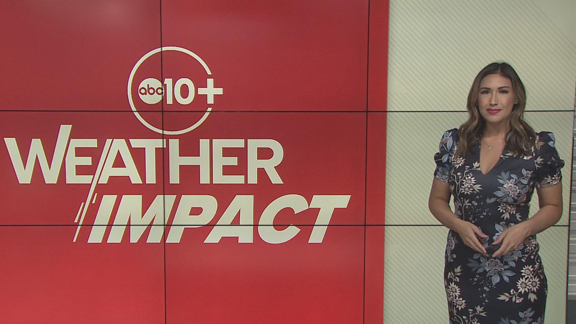 Meteorologist Carley Gomez breaks down the change in the weather and the Impact Day ahead, highlighting a Winter Weather Advisory and the return of rain.