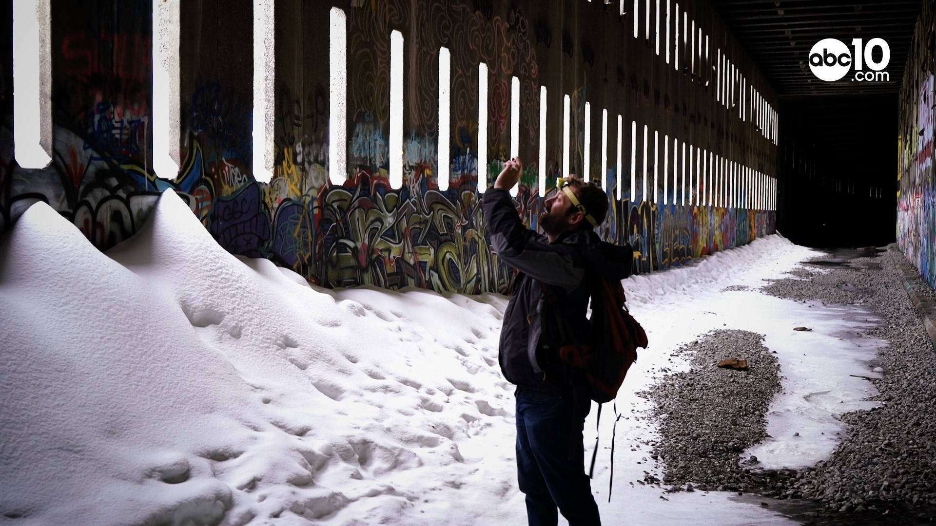 An icy wonderland inside abandoned Donner Summit train tunnels | abc10.com