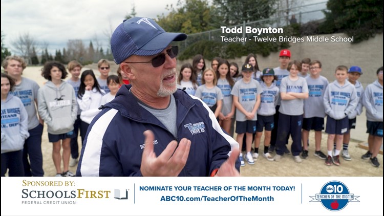 April 2023: ABC10's Teacher of the Month Todd Boynton
