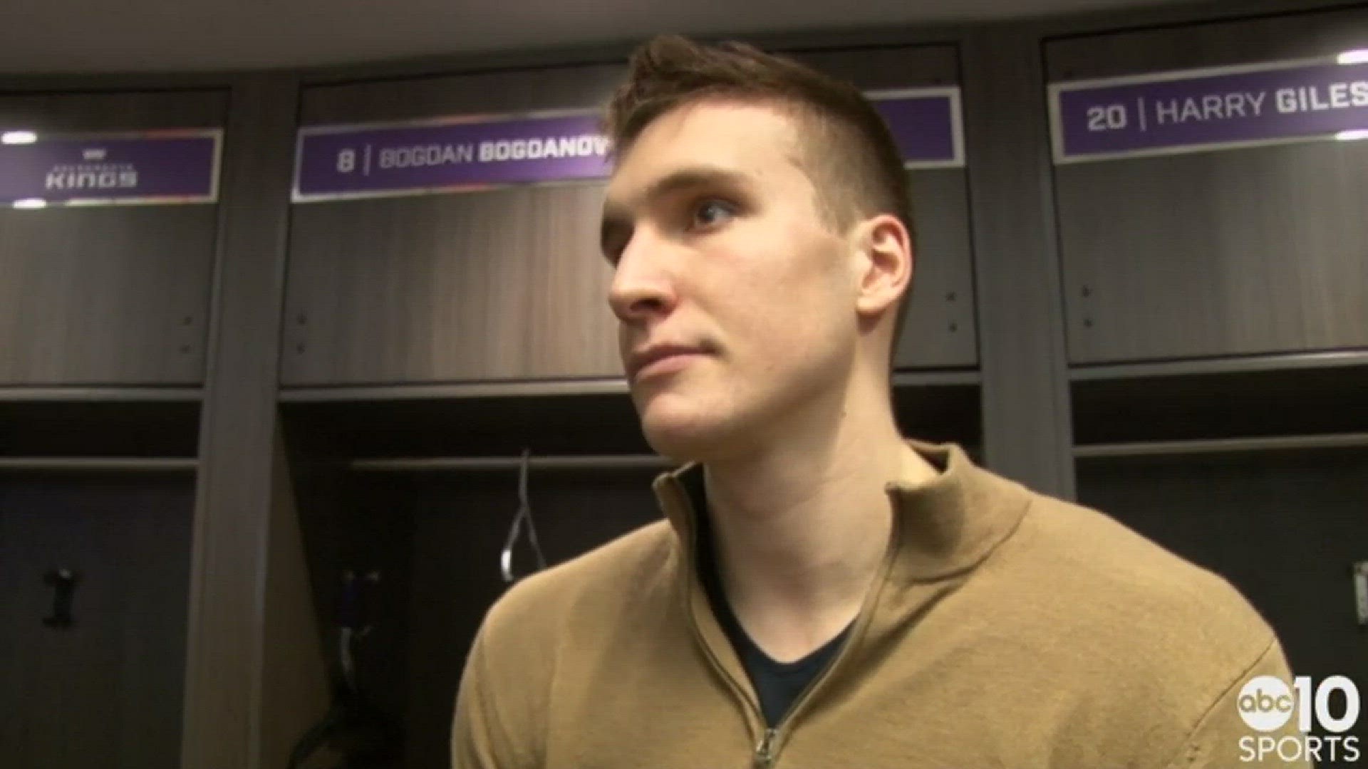Kings rookie Bogdan Bogdanovic discusses Wednesday's win in Sacramento over the Cleveland Cavaliers and his teammate Vince Carter leading the way at the age of 40-years-old.