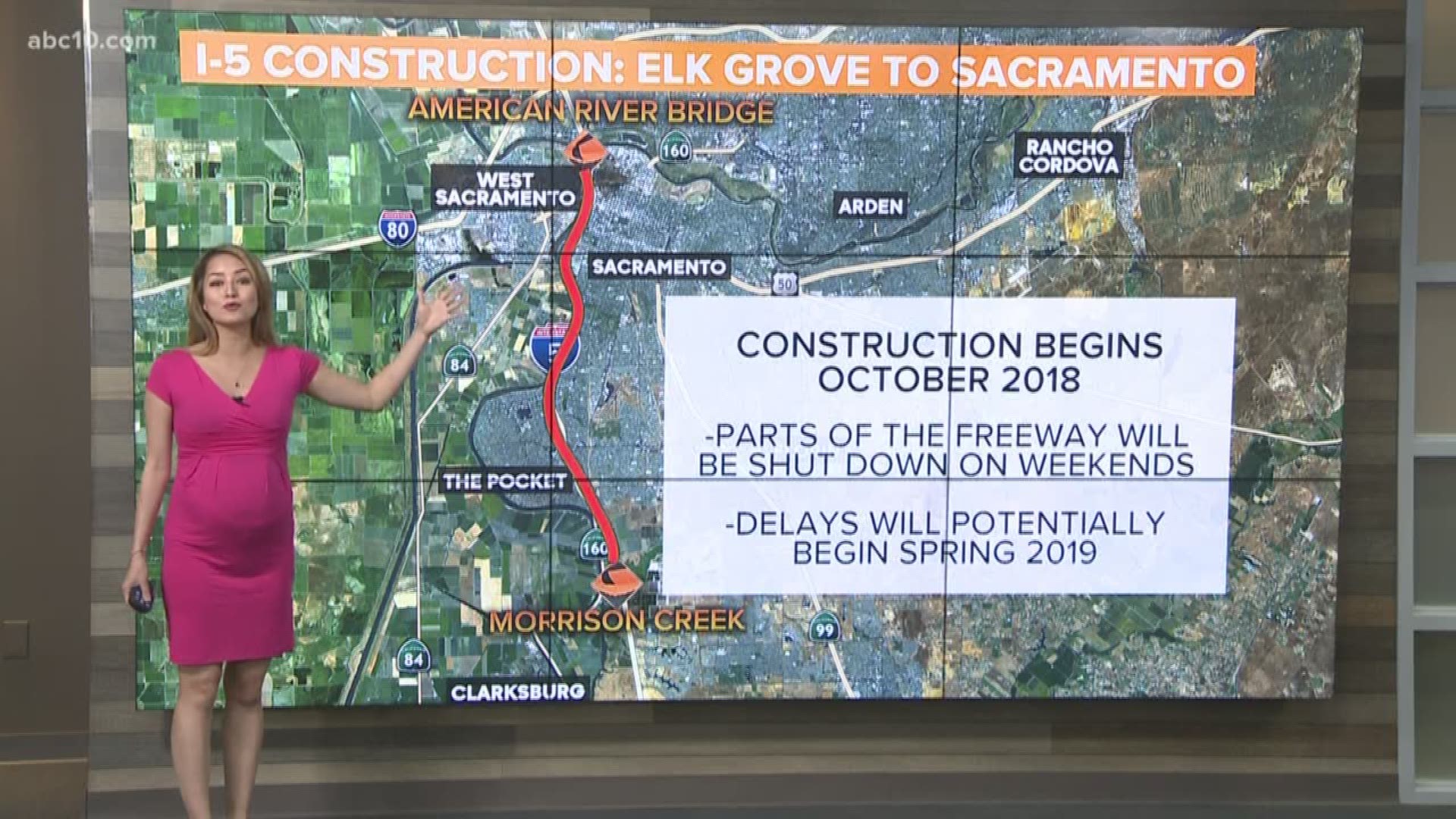 Early look at I-5 construction/repair: Elk Grove to Sacramento. Starting October 2018 lasting until 2022.