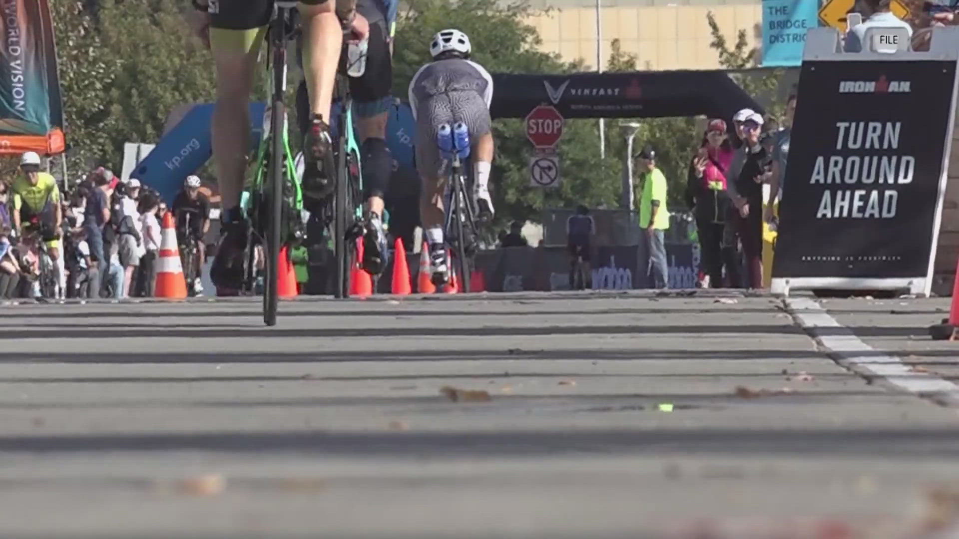 The race will start near Discovery Park and end at the Capitol Mall. Athletes will start with swimming then biking and ending with a marathon.