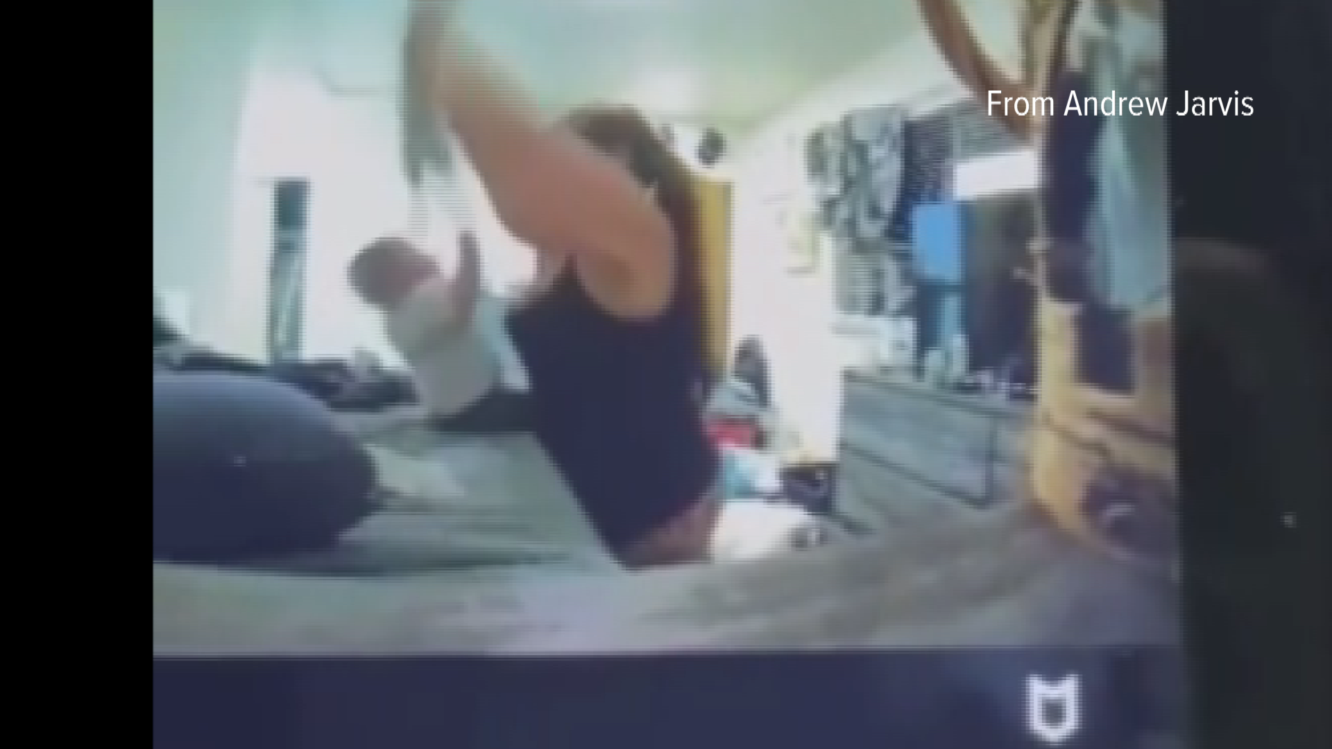 The woman was captured on the parents' GoPro camera hitting and jerking around the 7-month-old baby.