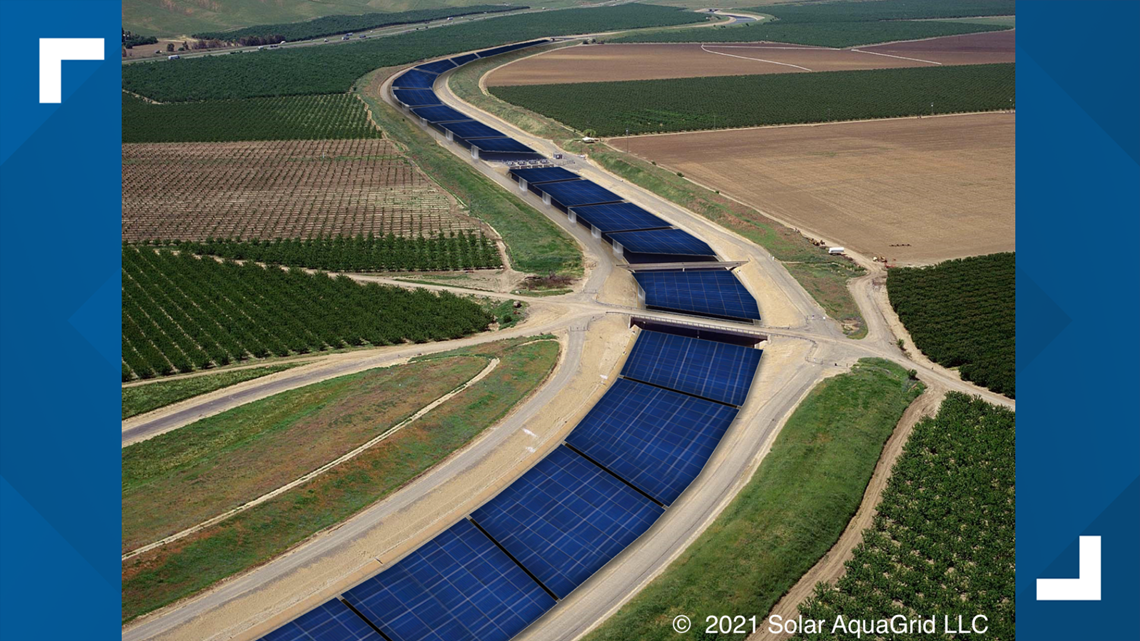 California's renewable future might see solar panels on canals