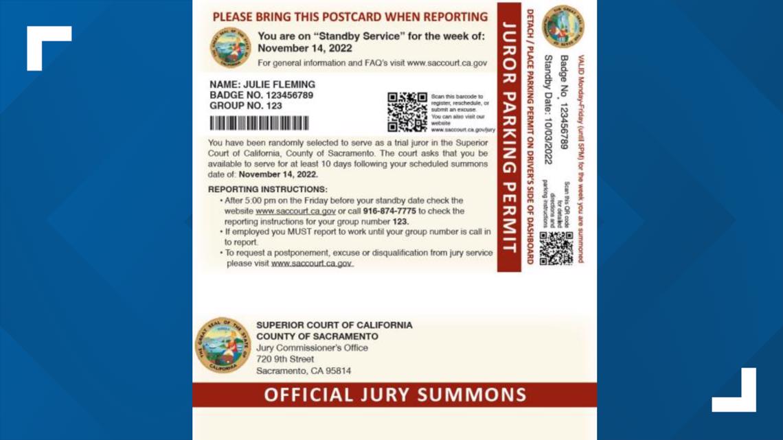 Sacramento rolling out new postcard jury summons abc10 com