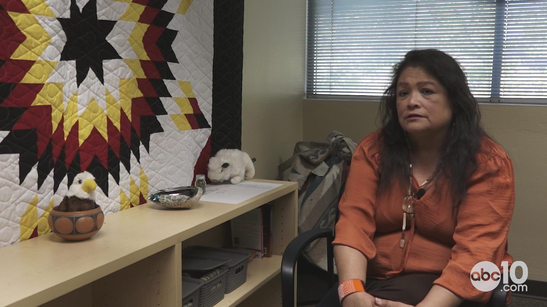 Julie Fuentes, Care Coordination Supervisor at SNAHC, explains how the organization donates resources to help Indigenous youth in Sacramento.