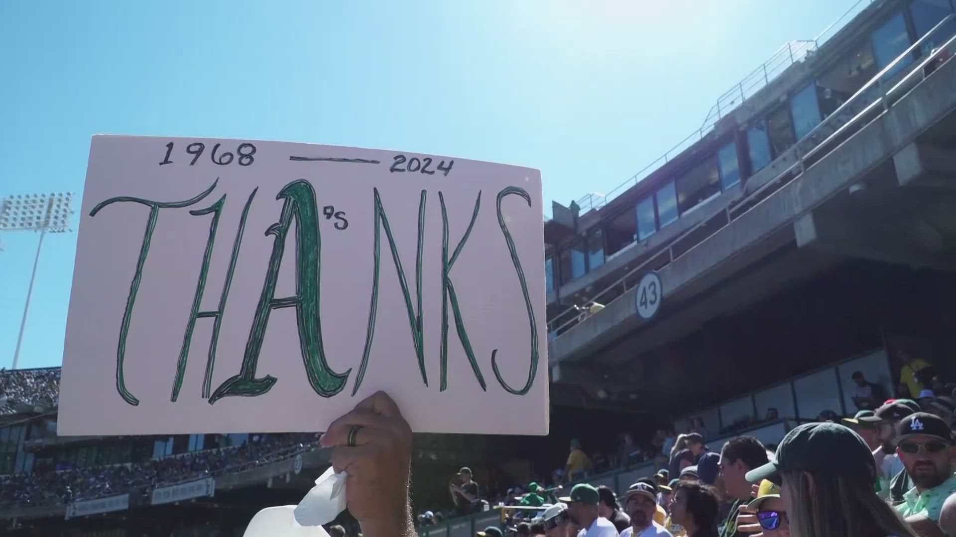 Today the Oakland A's wrapped up its last game at the Oakland Coliseum. Fans fled the stands and screamed one more time before leaving the park.