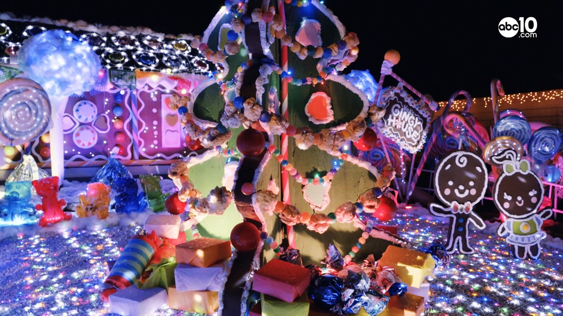 Life sized gingerbread house in Suisun City