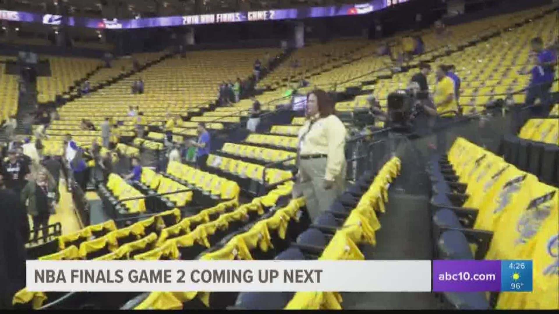 Warriors fans were ready for Game 2 of NBA Finals in Oakland after a thrilling Game 1.