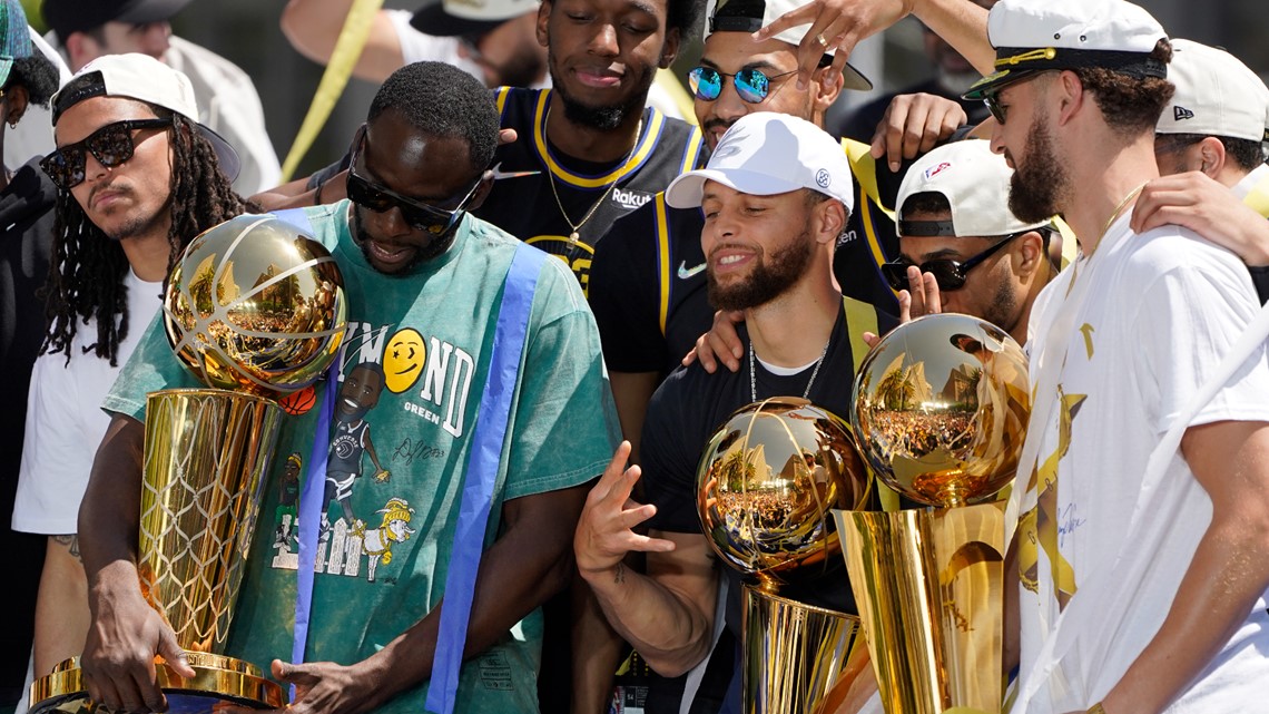 PHOTOS: 2022 Golden State Warriors championship parade in San Francisco -  ABC7 San Francisco