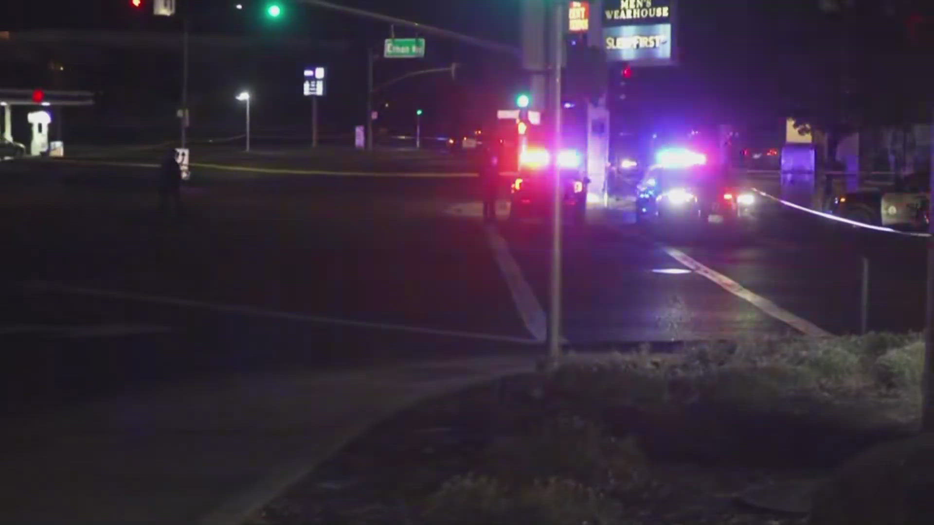 The Sacramento County Sheriff's Office says a man was shot near the Chick-fil-A on Alta Arden Expressway around 10 p.m.