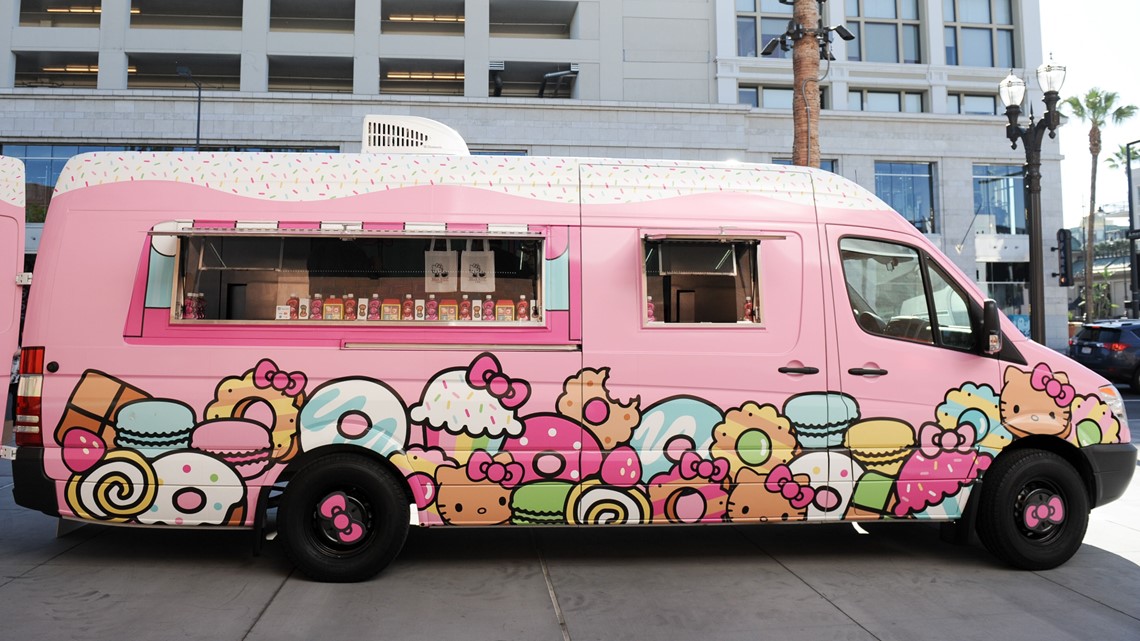 Hello Kitty mobile cafe is a smash hit during Stockton mall stop