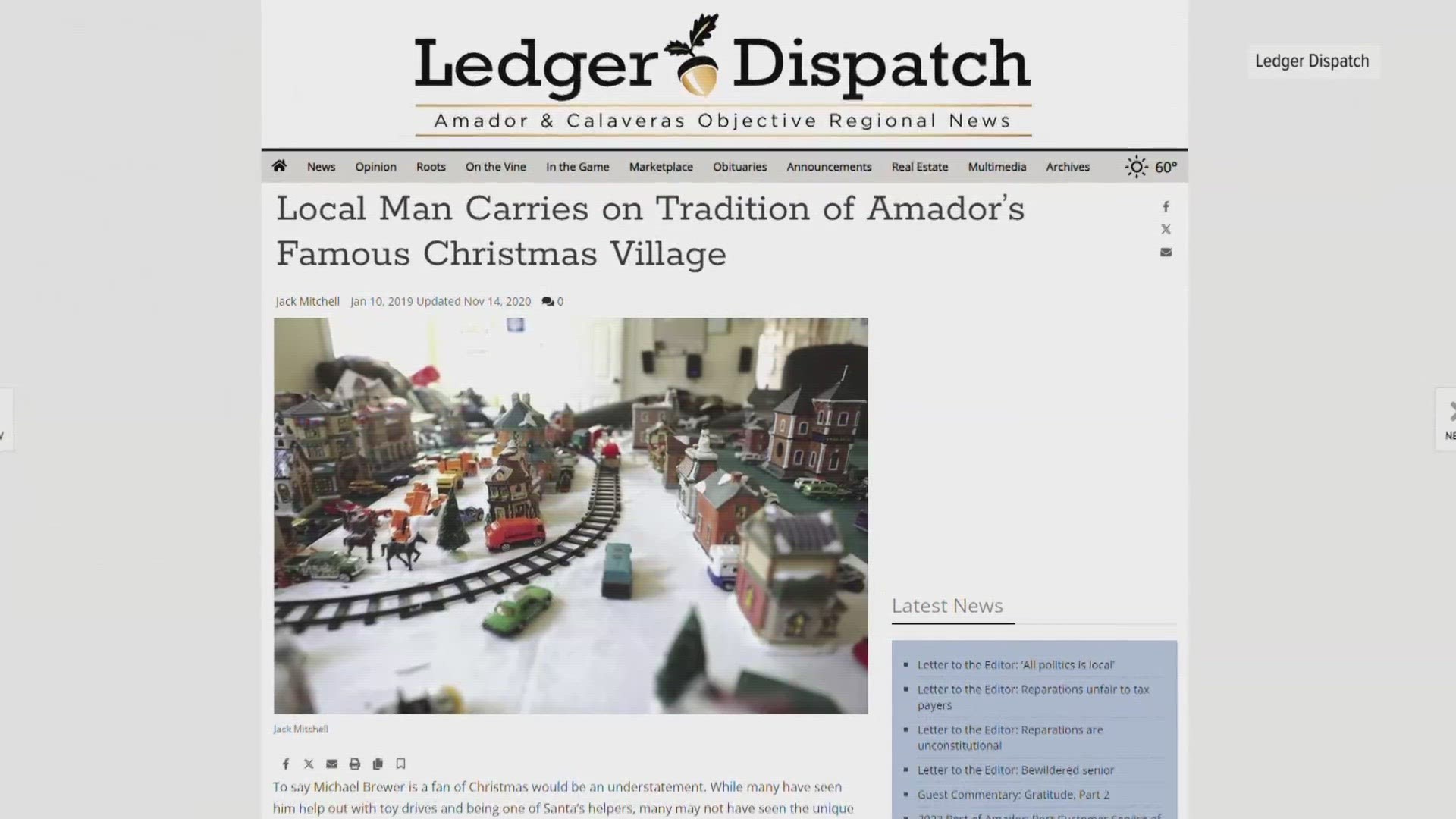 Mr. Holiday & His Amador County Christmas Village revisited by To The