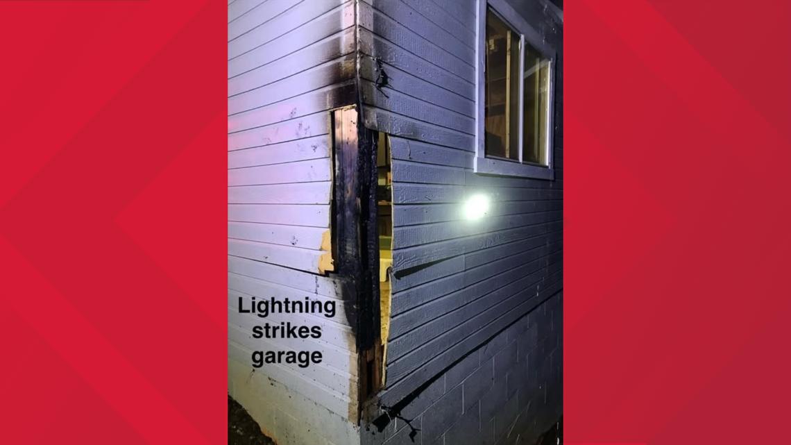 Lightning storm sparks garage fire in Nevada County, neighbor helps contain blaze