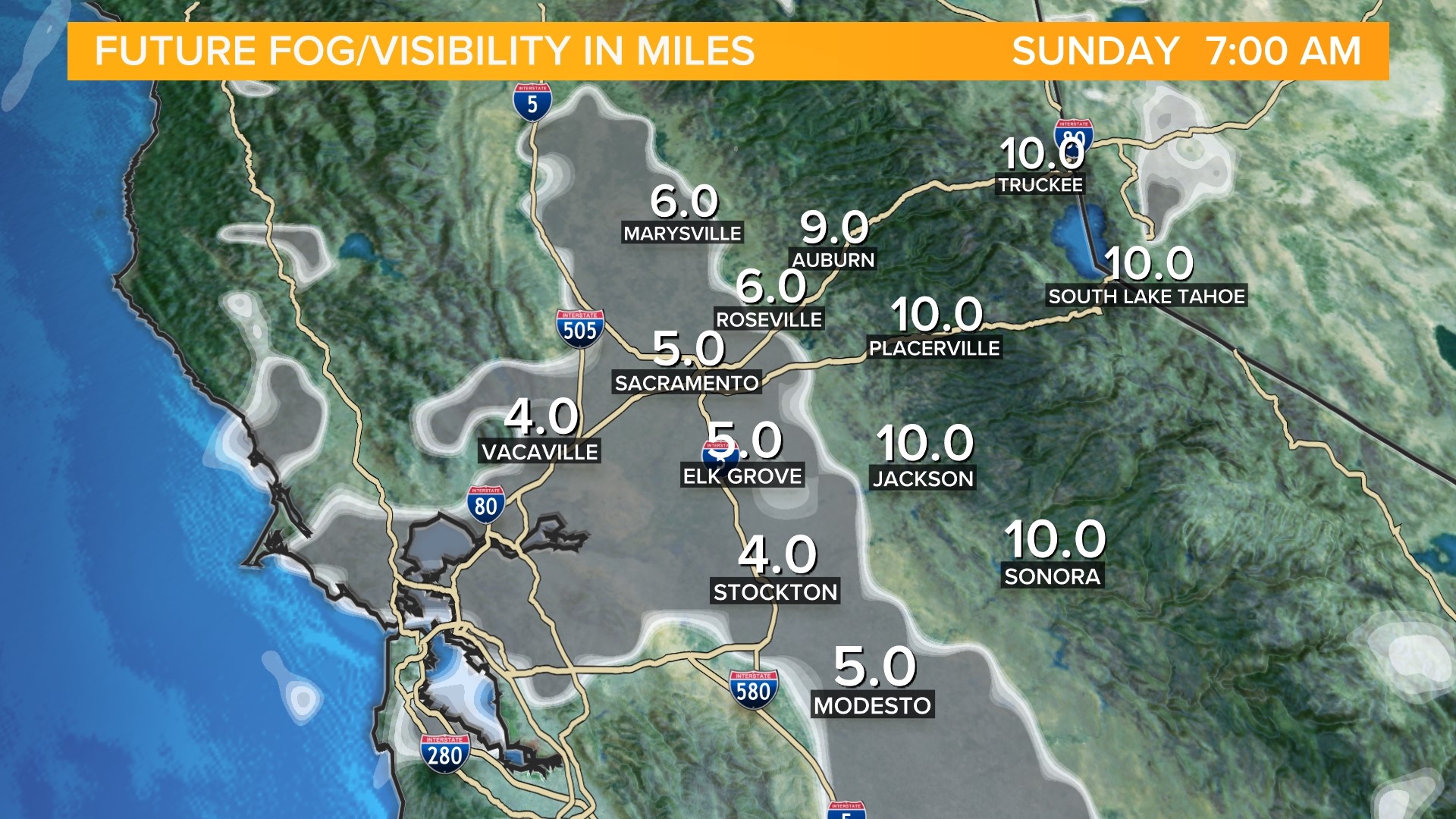 Dense fog and near freezing temperatures to hit California | abc10.com