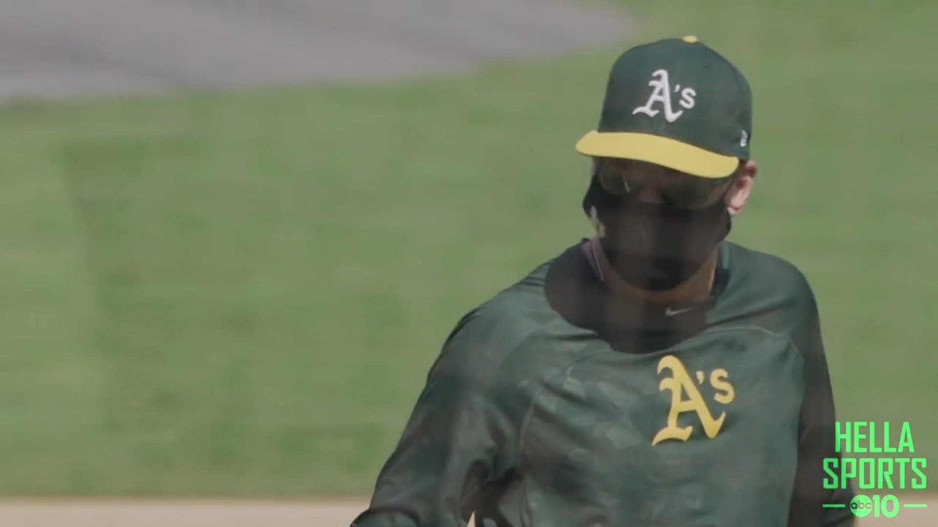A glimpse into Monday's Oakland A's team workout at the Coliseum before opening their Wild Card playoff series with the Chicago White Sox on Tuesday.
