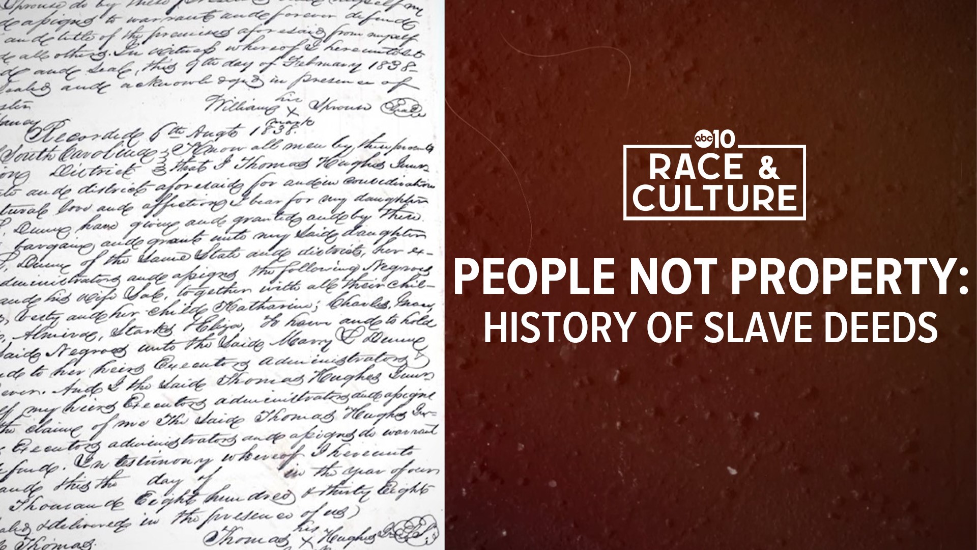 During the slavery era in America, enslaved people were considered property by law. A Dixon man obtained a copy of a slave deed that told the story of his ancestors.