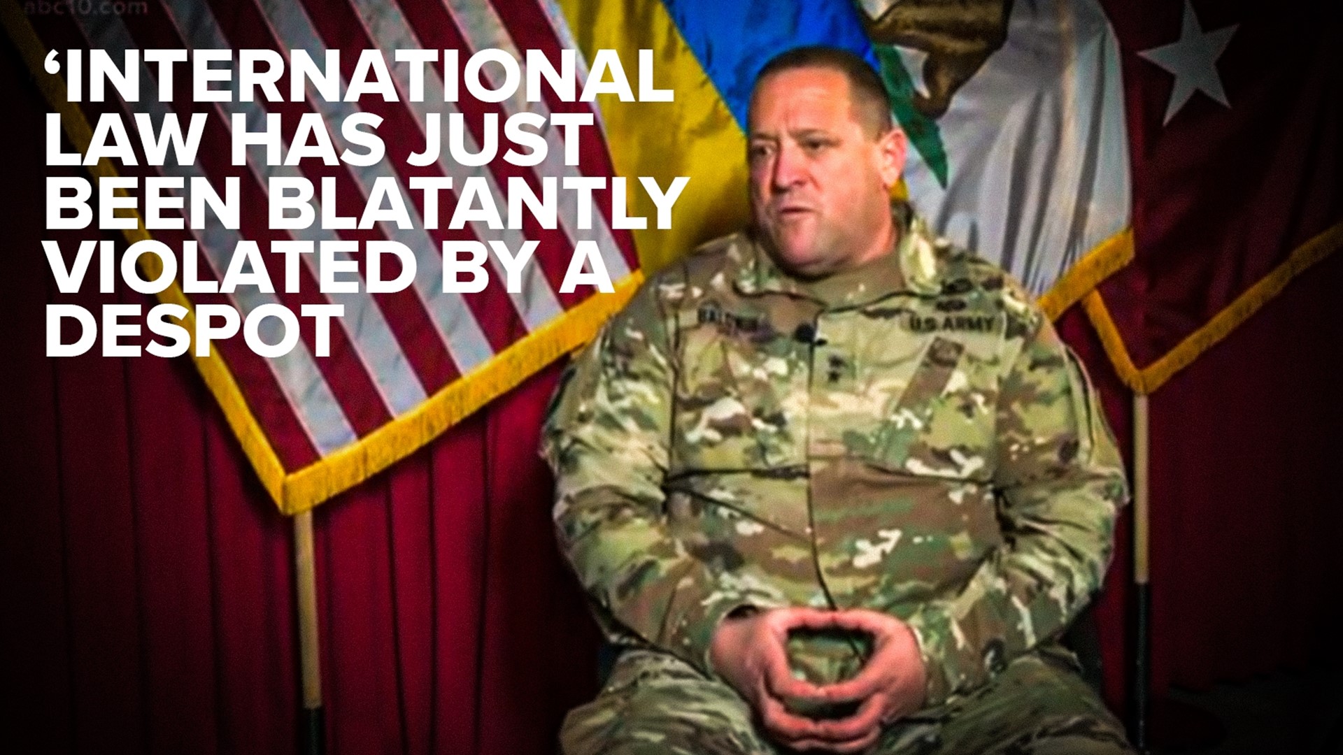 The relationship between California's National Guard and Ukraine stretches decades, the current major general spoke about the implications this war has on the world.