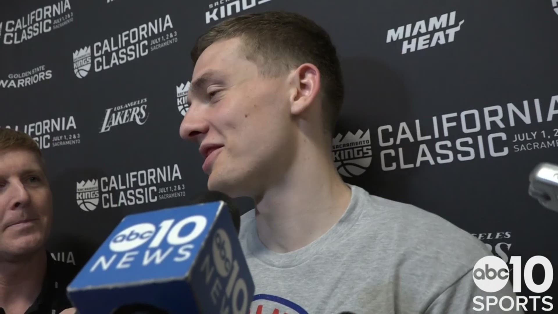 Kings rookie guard Kyle Guy talks about his first experience with fans in Sacramento, after competing in the first summer league game against the Golden State Warriors on Monday night. He talks about his performance in the win and squaring off against Jimmer Fredette.
