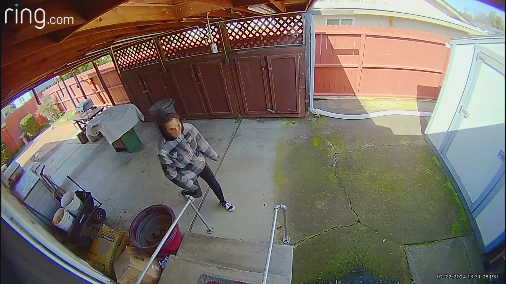 The 88-year-old South Sacramento resident said a home intruder scuffed with her before stealing many of her belongings.